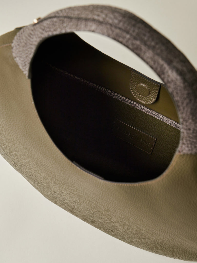 Borsa a mano di Pelle - FULL MOON BORSA HOBO LARGE - Borbonese