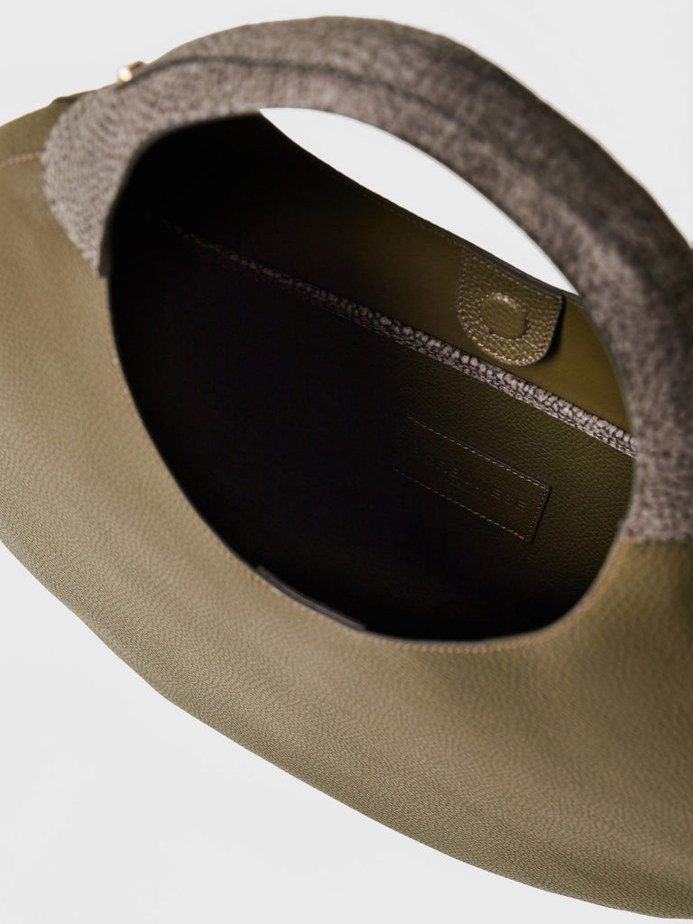 Borsa a mano di Pelle - FULL MOON BORSA HOBO LARGE - Borbonese