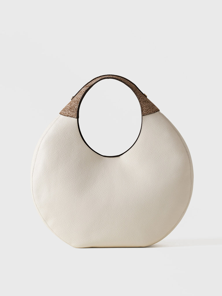 Borsa a mano di Pelle - FULL MOON BORSA HOBO LARGE - Borbonese