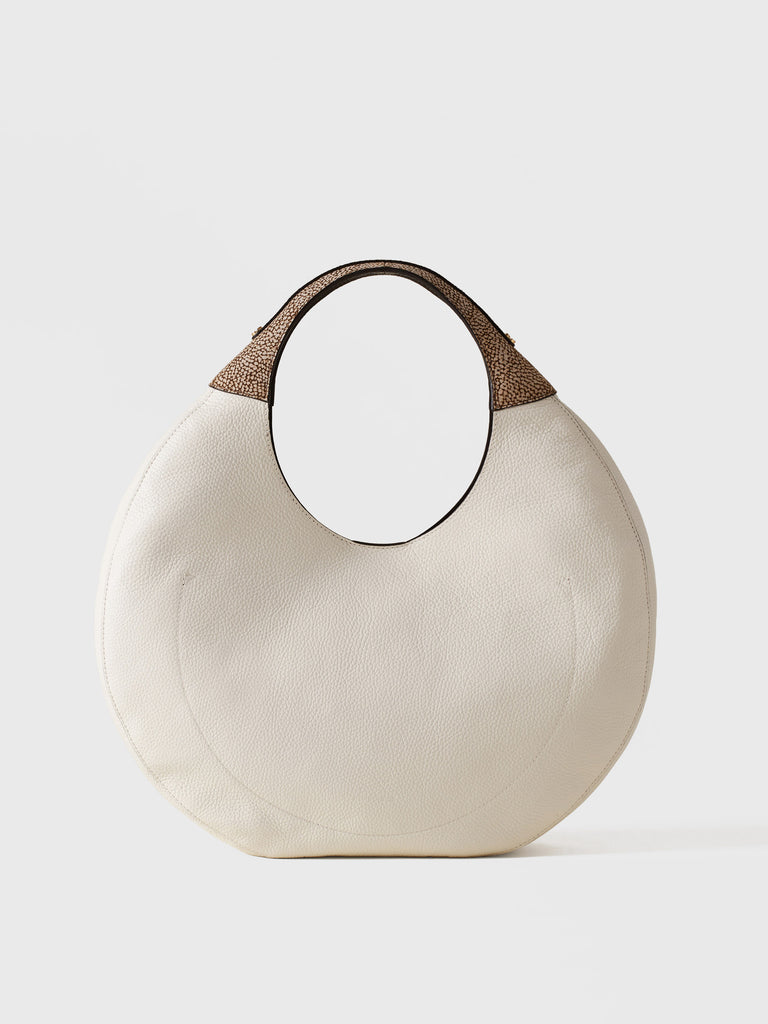 Borsa a mano di Pelle - FULL MOON BORSA HOBO LARGE - Borbonese