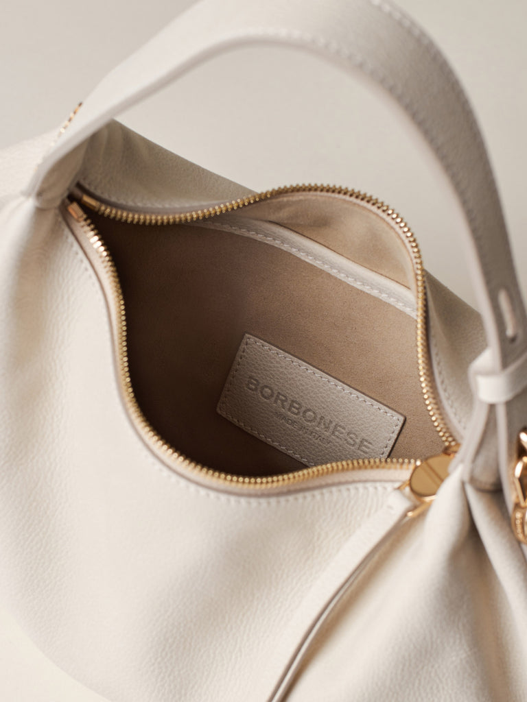 Borsa a mano in Pelle - PRIVE BORSA HOBO SMALL - Borbonese