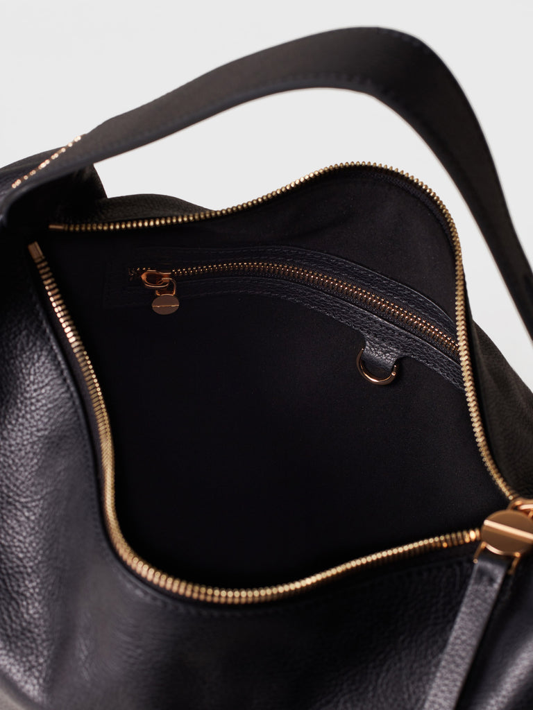Borsa a spalla in Pelle - PRIVE BORSA HOBO MEDIUM - Borbonese