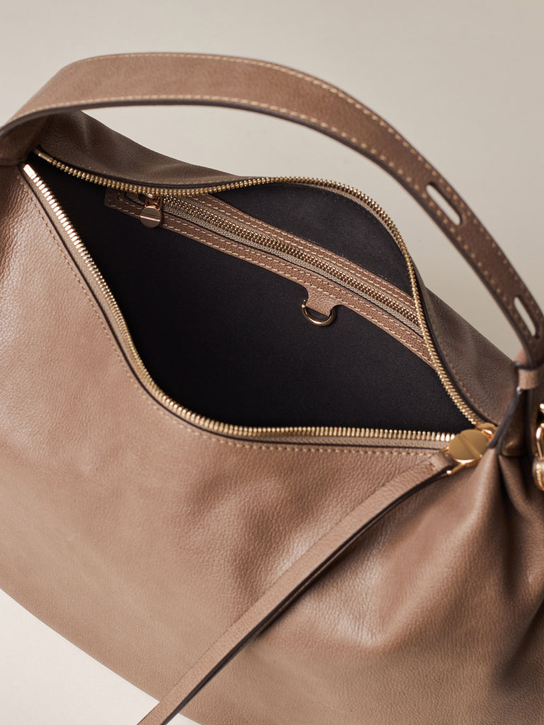 Borsa a spalla in Pelle - PRIVE BORSA HOBO MEDIUM - Borbonese