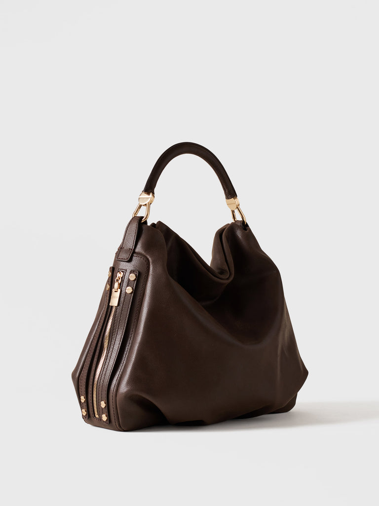 Borsa a mano in pelle - BICE BORSA HOBO MEDIUM - Borbonese