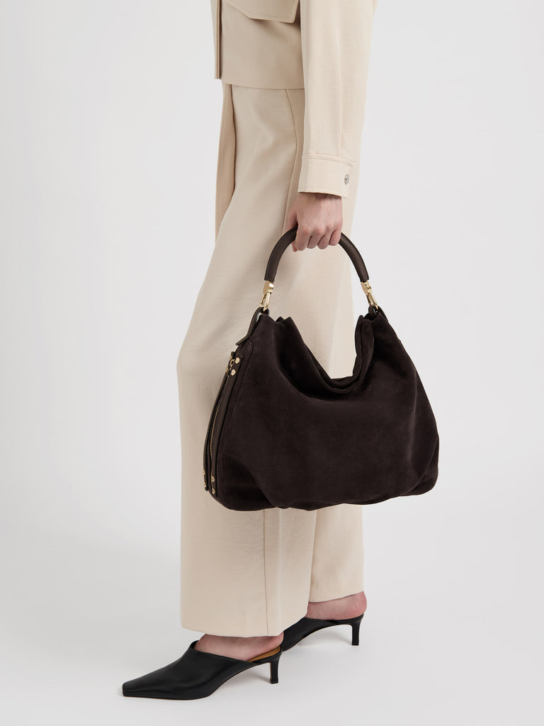 Borsa a mano in pelle - BICE BORSA HOBO MEDIUM - Borbonese