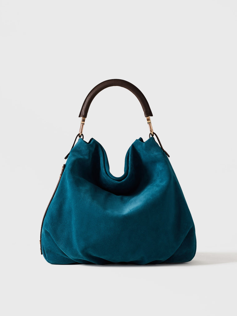 Leather handbag - BICE Hobo Bag Medium - Borbonese