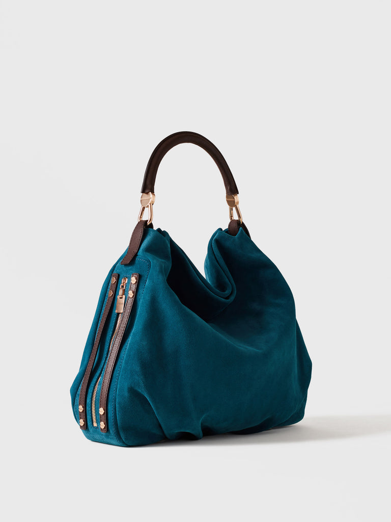 Leather handbag - BICE Hobo Bag Medium - Borbonese