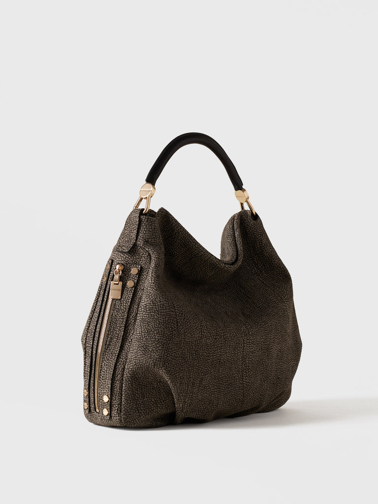 Borsa a mano in pelle - BICE BORSA HOBO MEDIUM - Borbonese
