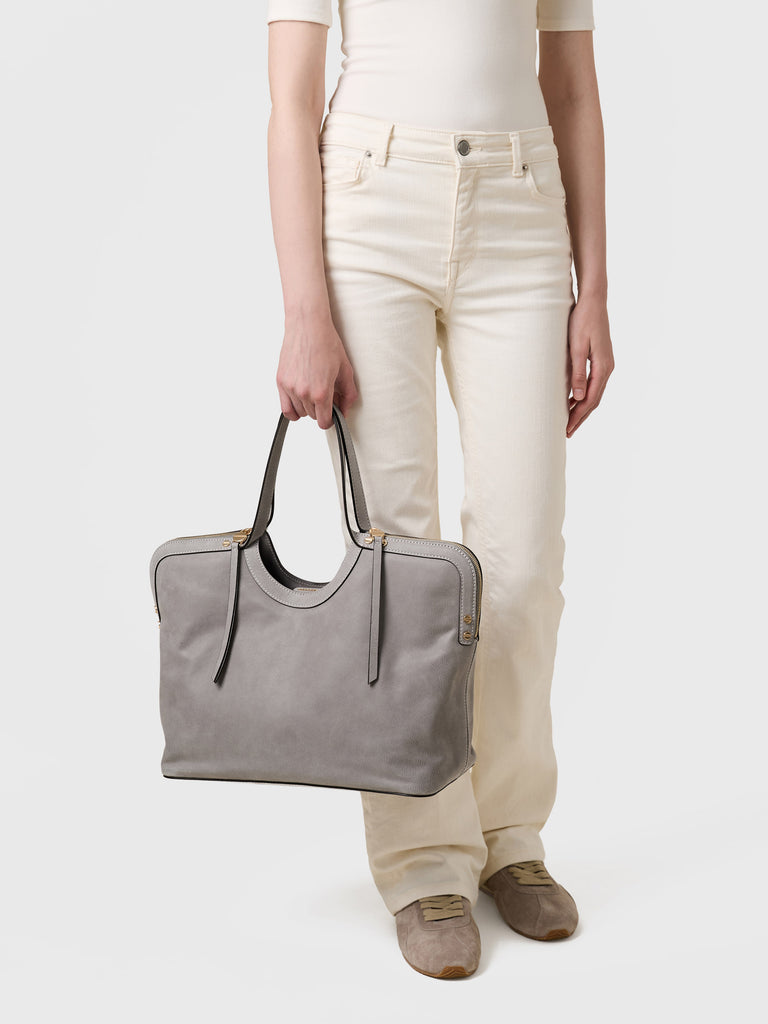 Leather Handbag - BICE LARGE SHOPPING BAG - Borbonese