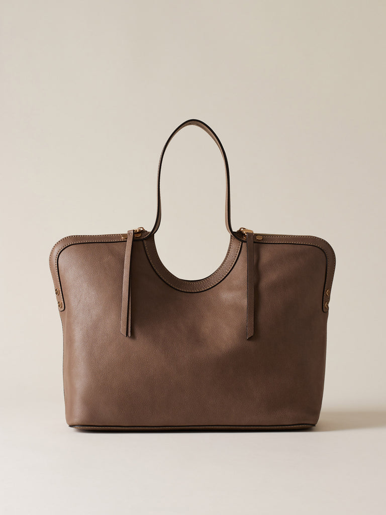 Leather Handbag - BICE LARGE SHOPPING BAG - Borbonese