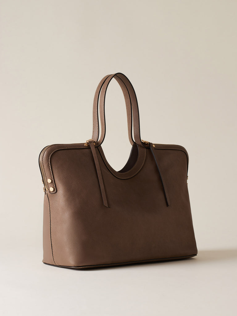 Leather Handbag - BICE LARGE SHOPPING BAG - Borbonese