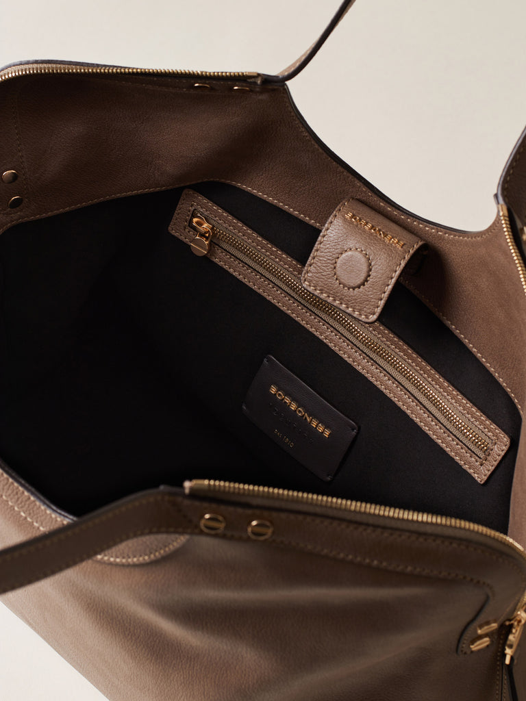 Leather Handbag - BICE LARGE SHOPPING BAG - Borbonese