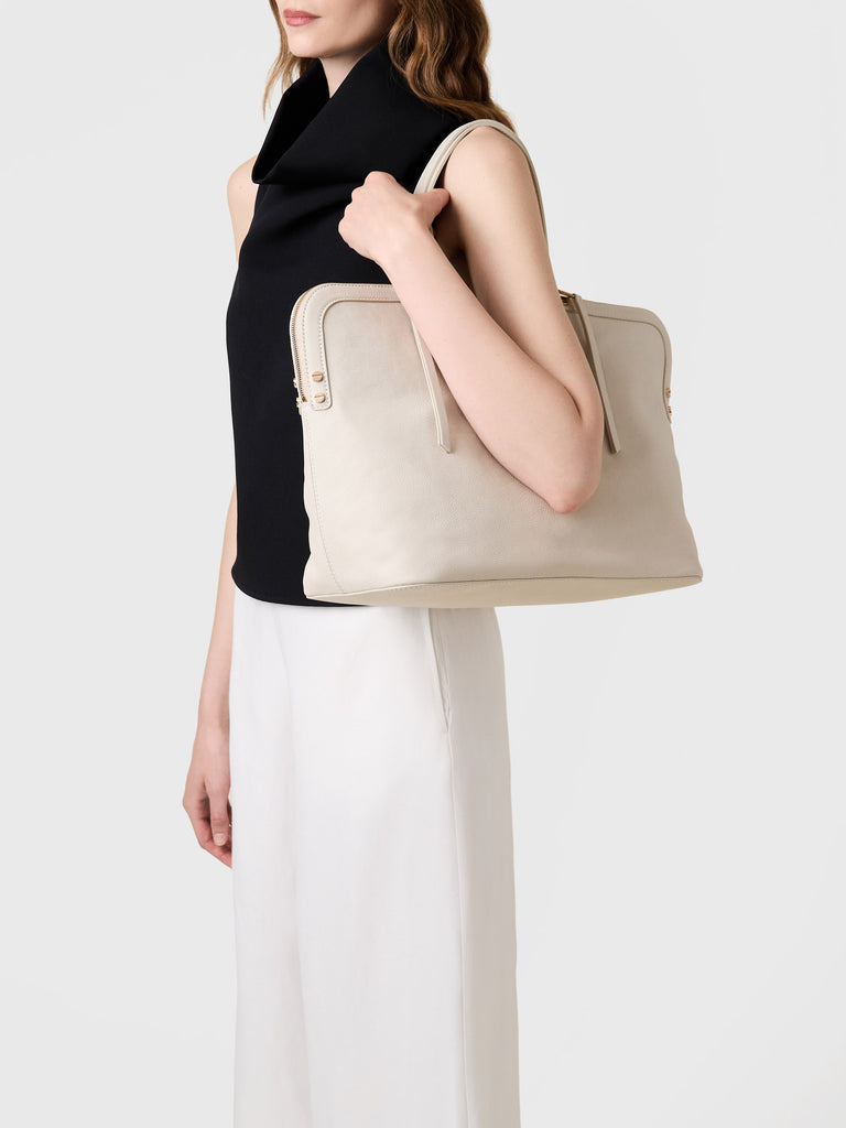 Leather Handbag - BICE LARGE SHOPPING BAG - Borbonese