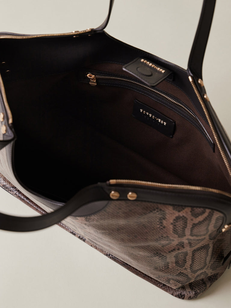 Borsa a mano di Pelle - BICE BORSA SHOPPING LARGE - Borbonese