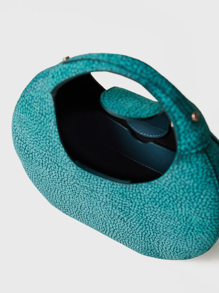 Op Suede handbag - FULL MOON MINI BAG - Borbonese
