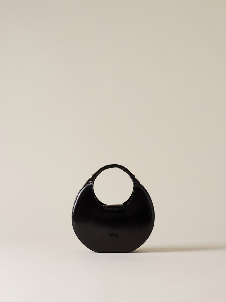 Leather Handbag - FULL MOON MINI BAG - Borbonese