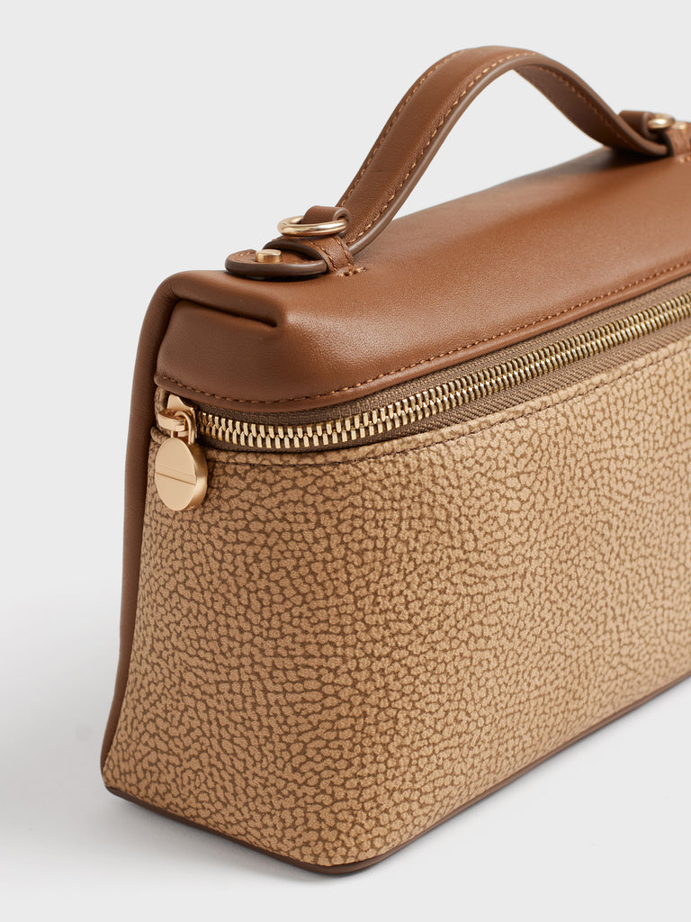 Borsa a tracolla di Tela rivestita Op - GEMINI TRACOLLA MEDIUM - Borbonese