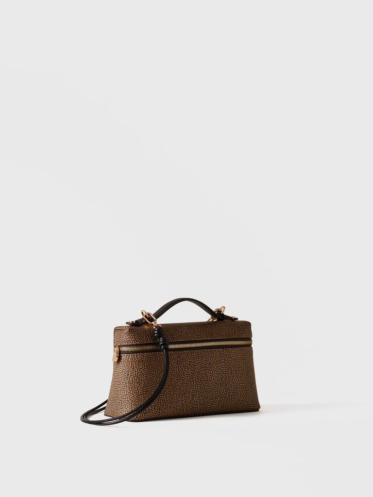 Borsa a tracolla di Tela rivestita Op - GEMINI TRACOLLA MEDIUM - Borbonese