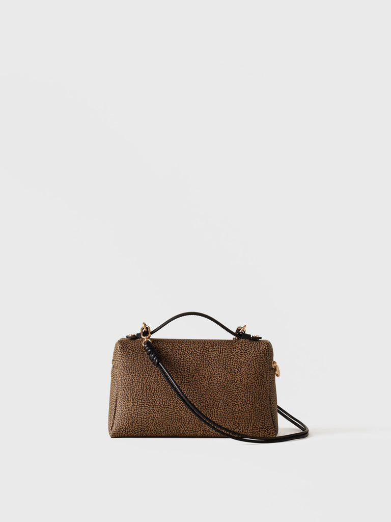 Borsa a tracolla di Tela rivestita Op - GEMINI TRACOLLA MEDIUM - Borbonese