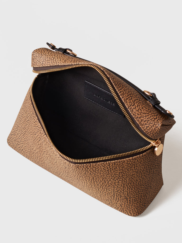 Borsa a tracolla di Tela rivestita Op - GEMINI TRACOLLA MEDIUM - Borbonese