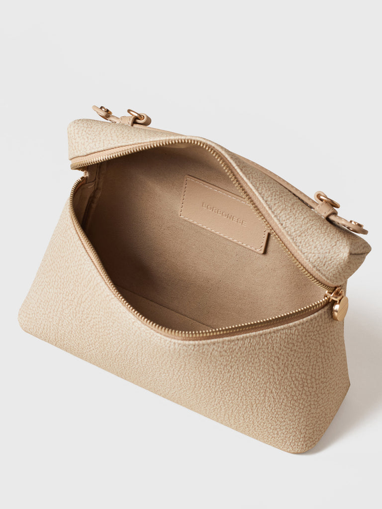 Borsa a tracolla di Tela rivestita Op - GEMINI TRACOLLA MEDIUM - Borbonese