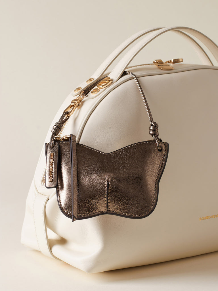 Portachiavi in pelle di vitello - CHARM BORBOLETINA - Borbonese