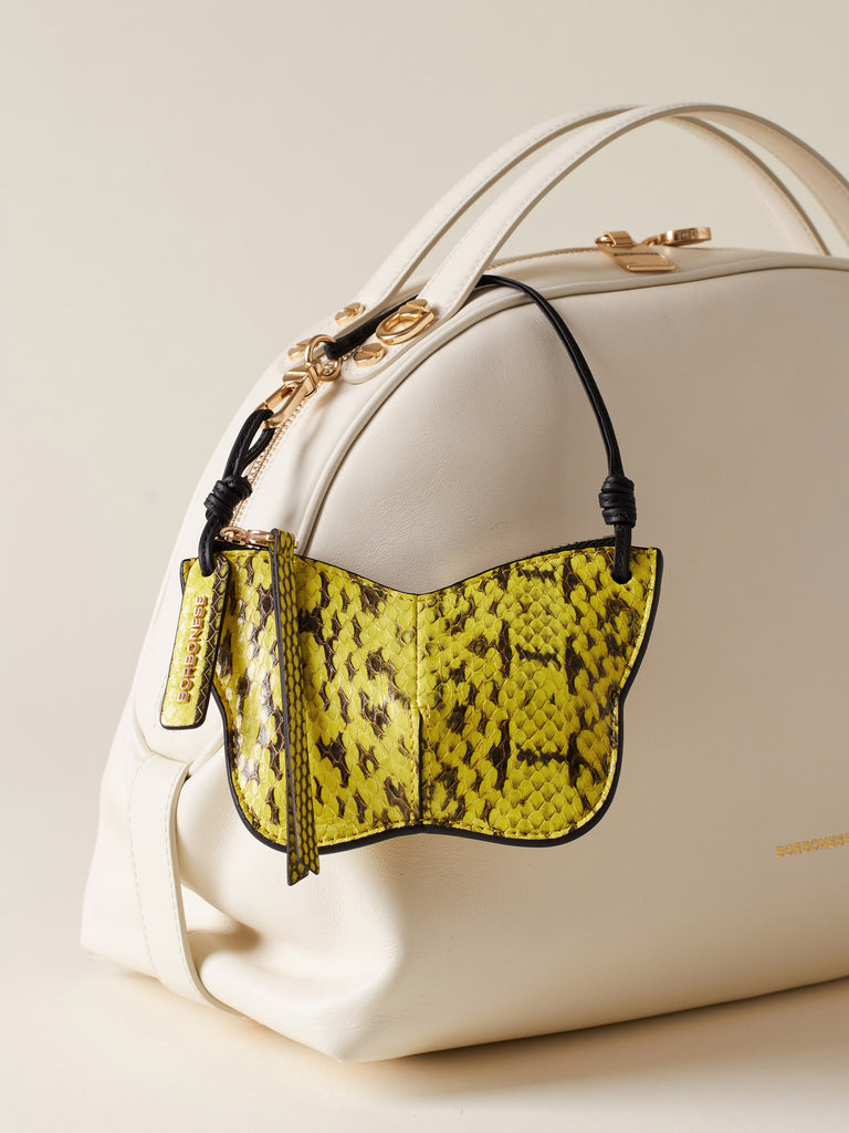 Portachiavi in elaphe - CHARM BORBOLETINA - Borbonese