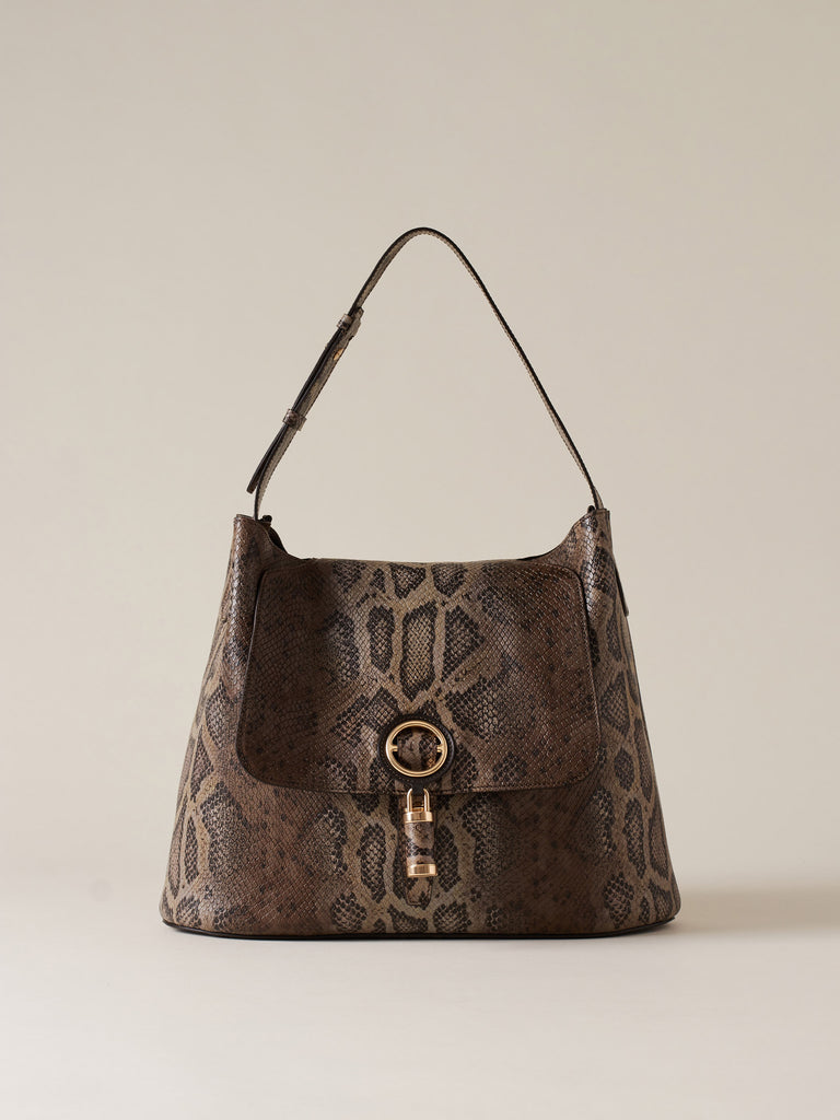 Borsa a spalla in Pelle - PREMIERE BORSA HOBO MEDIUM - Borbonese