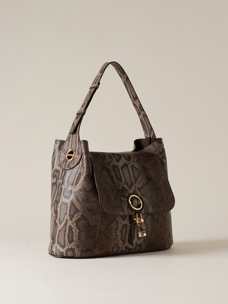 Borsa a spalla in Pelle - PREMIERE BORSA HOBO MEDIUM - Borbonese