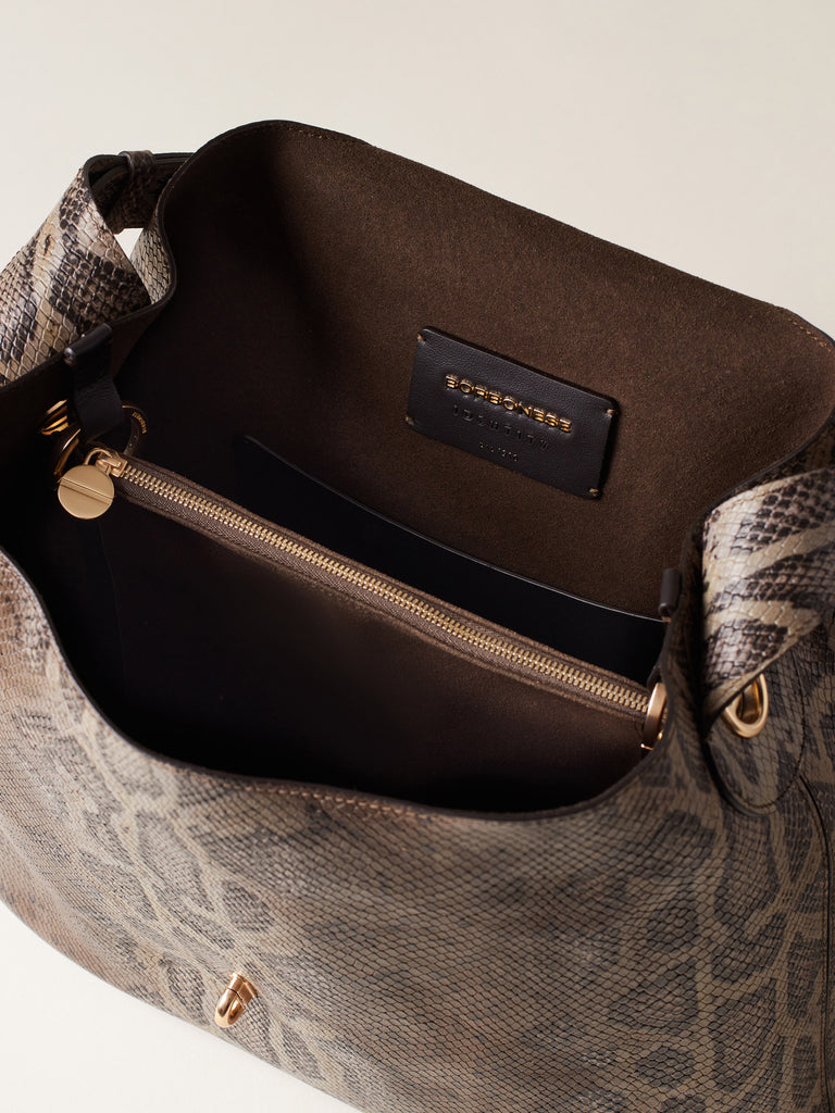 Borsa a spalla in Pelle - PREMIERE BORSA HOBO MEDIUM - Borbonese