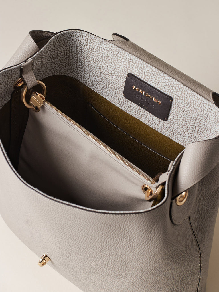 Borsa a spalla in Pelle  - PREMIER                       BORSA HOBO MEDIUM - Borbonese