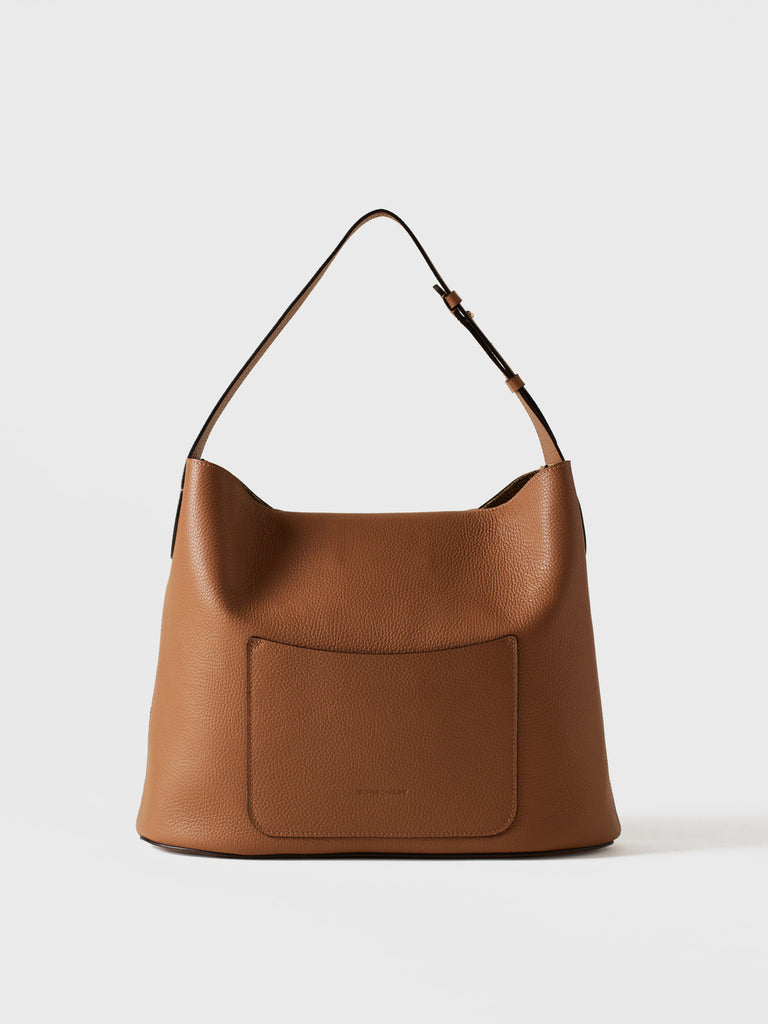 Borsa a spalla in Pelle  - PREMIER                       BORSA HOBO MEDIUM - Borbonese