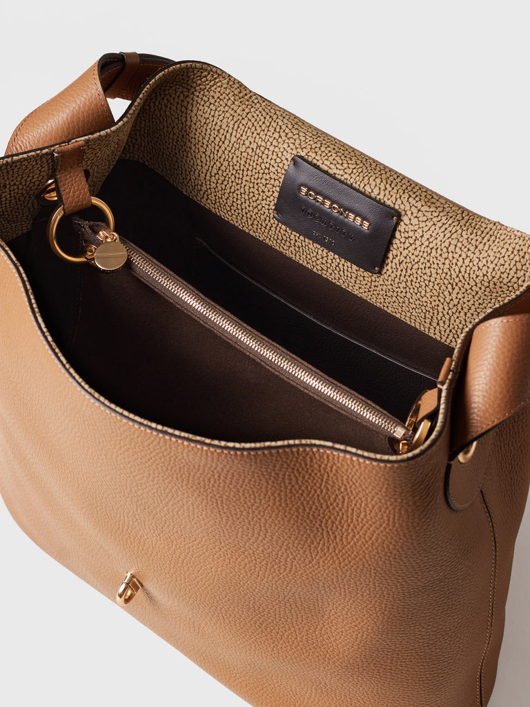 Borsa a spalla in Pelle  - PREMIER                       BORSA HOBO MEDIUM - Borbonese
