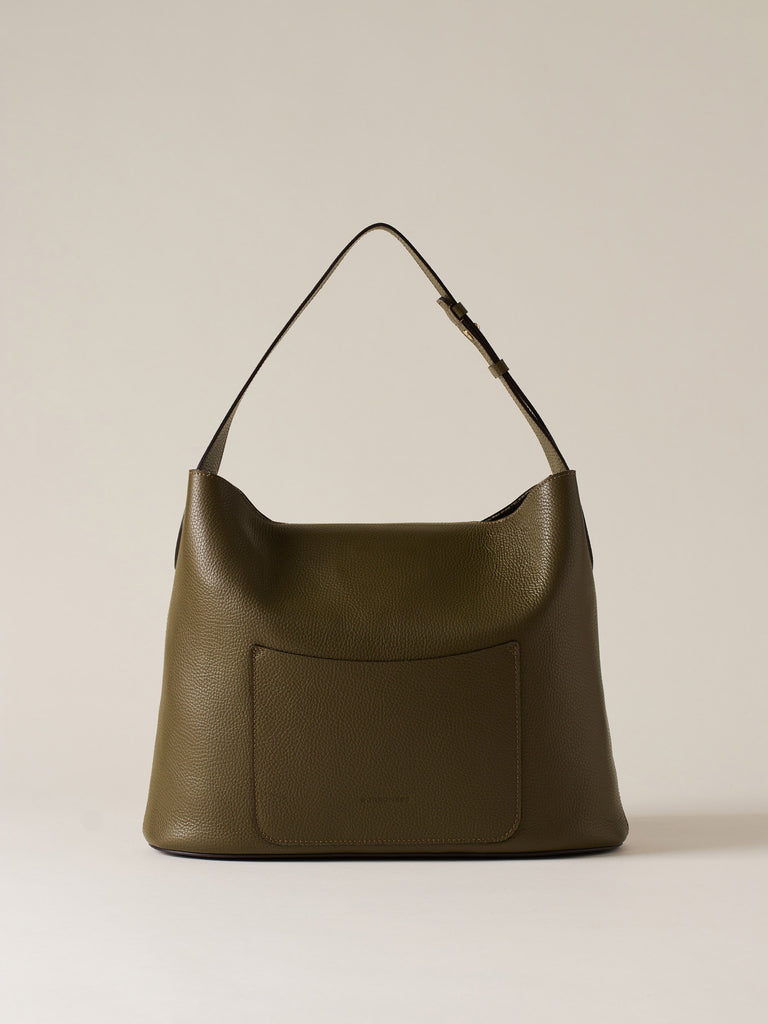 Borsa a spalla in Pelle  - PREMIER                       BORSA HOBO MEDIUM - Borbonese