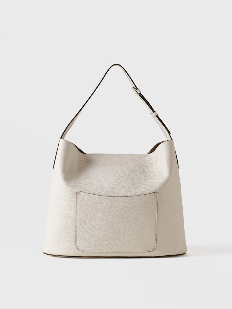 Borsa a spalla in Pelle  - PREMIER                       BORSA HOBO MEDIUM - Borbonese