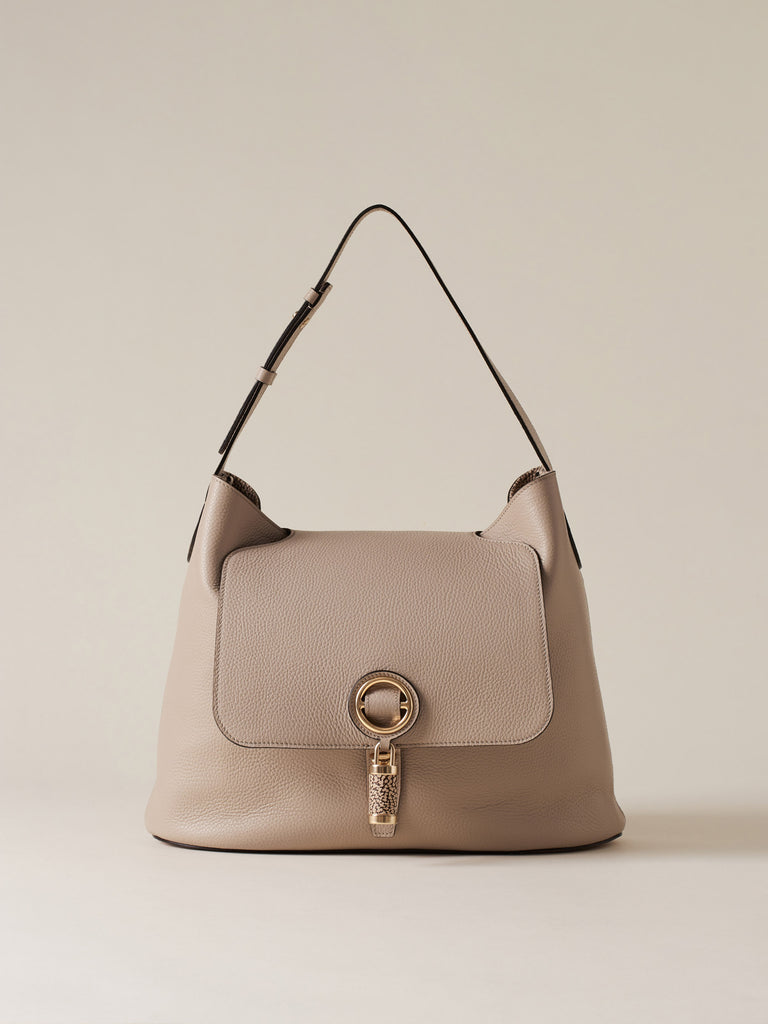 Borsa a spalla in Pelle  - PREMIER                       BORSA HOBO MEDIUM - Borbonese