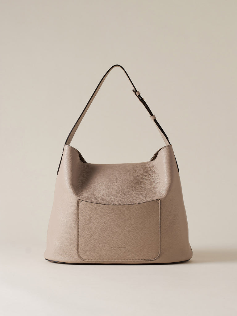Borsa a spalla in Pelle  - PREMIER                       BORSA HOBO MEDIUM - Borbonese