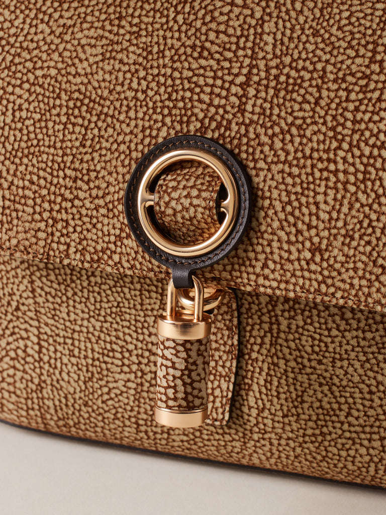 Borsa a spalla in Camoscio Op  - PREMIERE BORSA HOBO MEDIUM - Borbonese