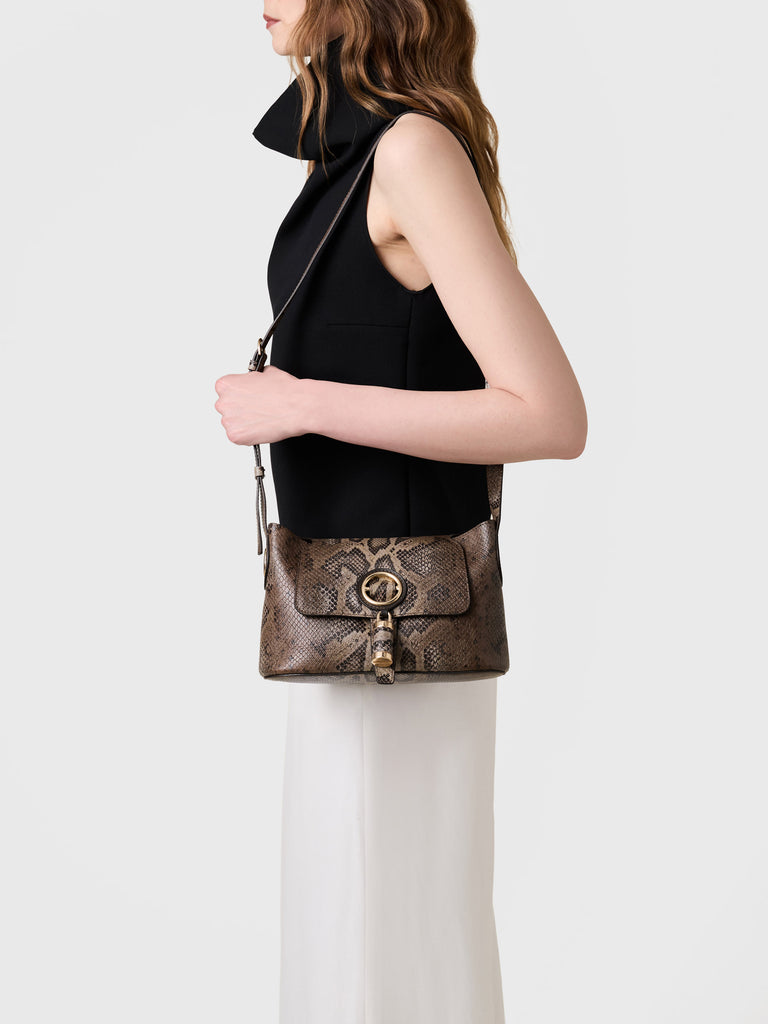 Borsa a tracolla in Pelle - PREMIERE TRACOLLA SMALL - Borbonese