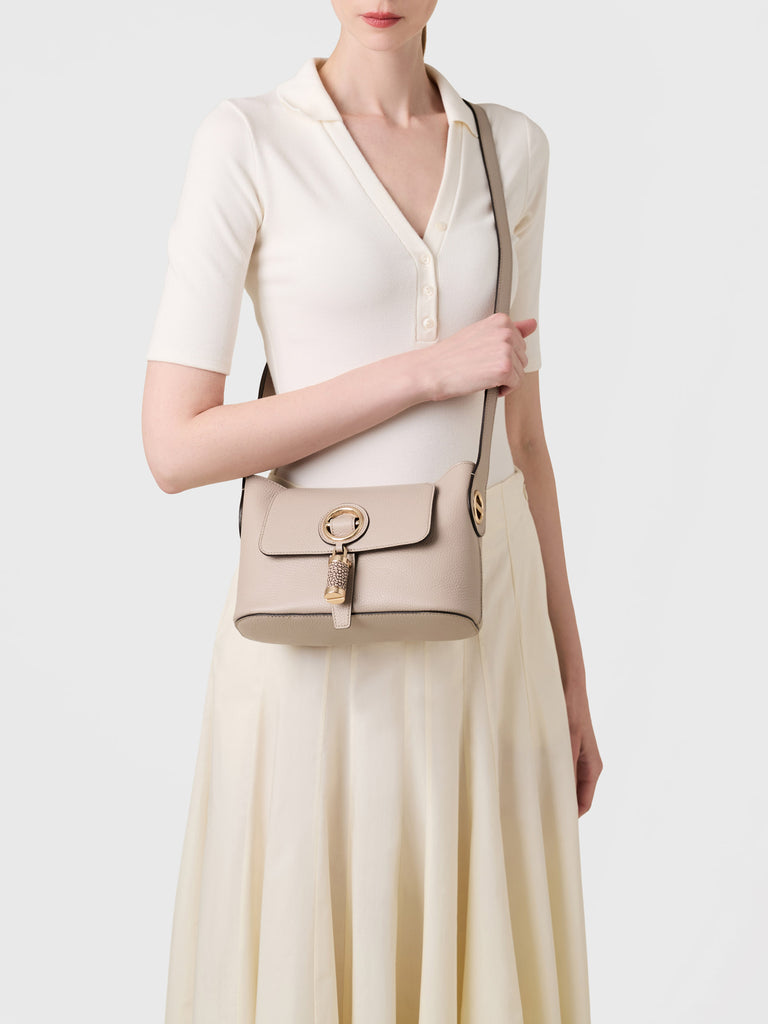 Borsa a tracolla in pelle - PREMIER TRACOLLA SMALL - Borbonese