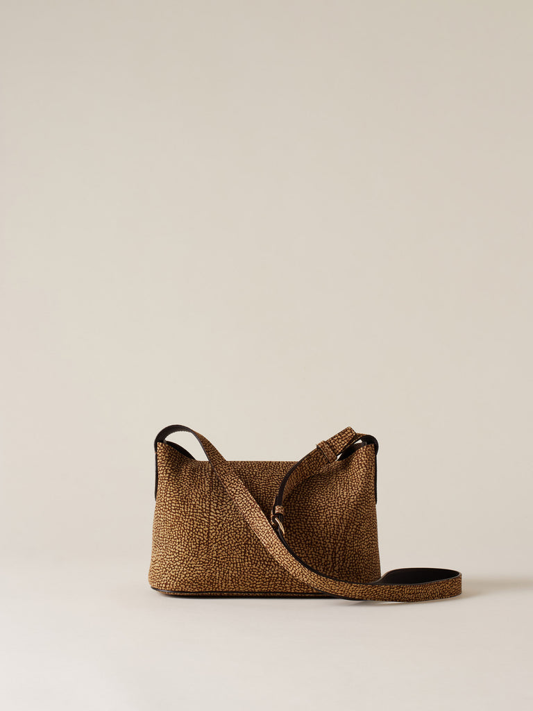 Borsa a tracolla in Camoscio Op - PREMIERE TRACOLLA SMALL - Borbonese