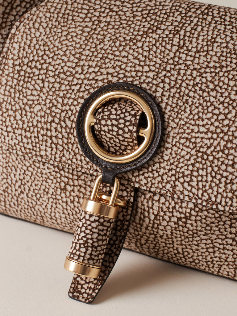 Borsa a tracolla in Camoscio Op - PREMIERE TRACOLLA SMALL - Borbonese