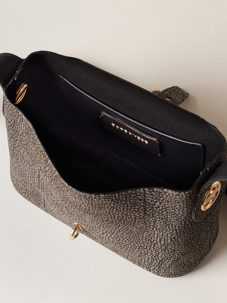 Borsa a tracolla in Camoscio Op - PREMIERE TRACOLLA SMALL - Borbonese