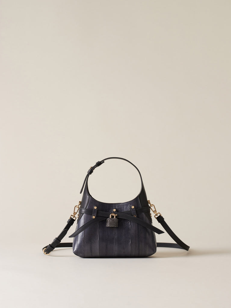 Eel Leather Hobo bag - LIMITED EDITION MINI BAG - Borbonese