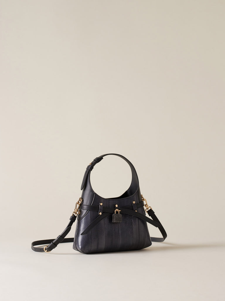 Eel Leather Hobo bag - LIMITED EDITION MINI BAG - Borbonese