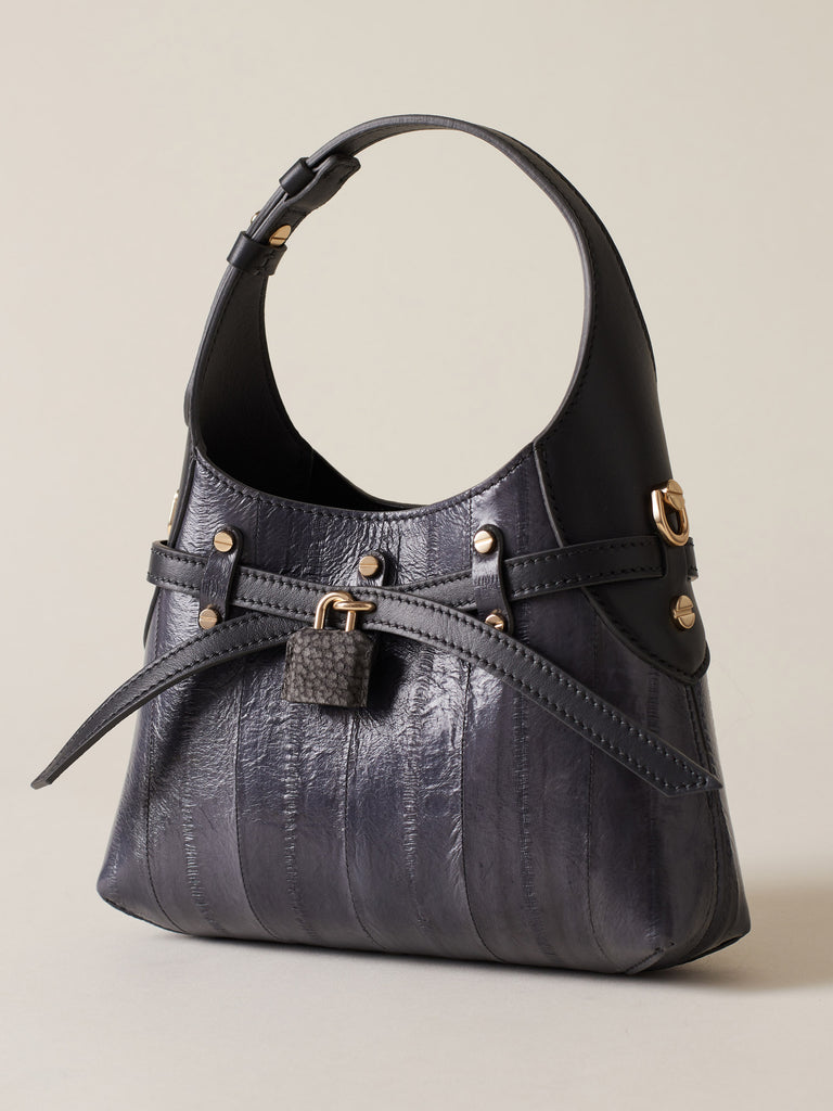 Eel Leather Hobo bag - LIMITED EDITION MINI BAG - Borbonese