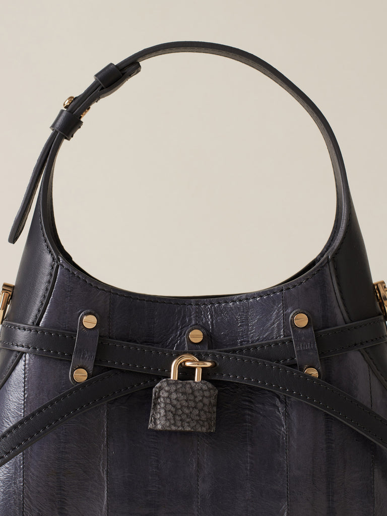 Eel Leather Hobo bag - LIMITED EDITION MINI BAG - Borbonese