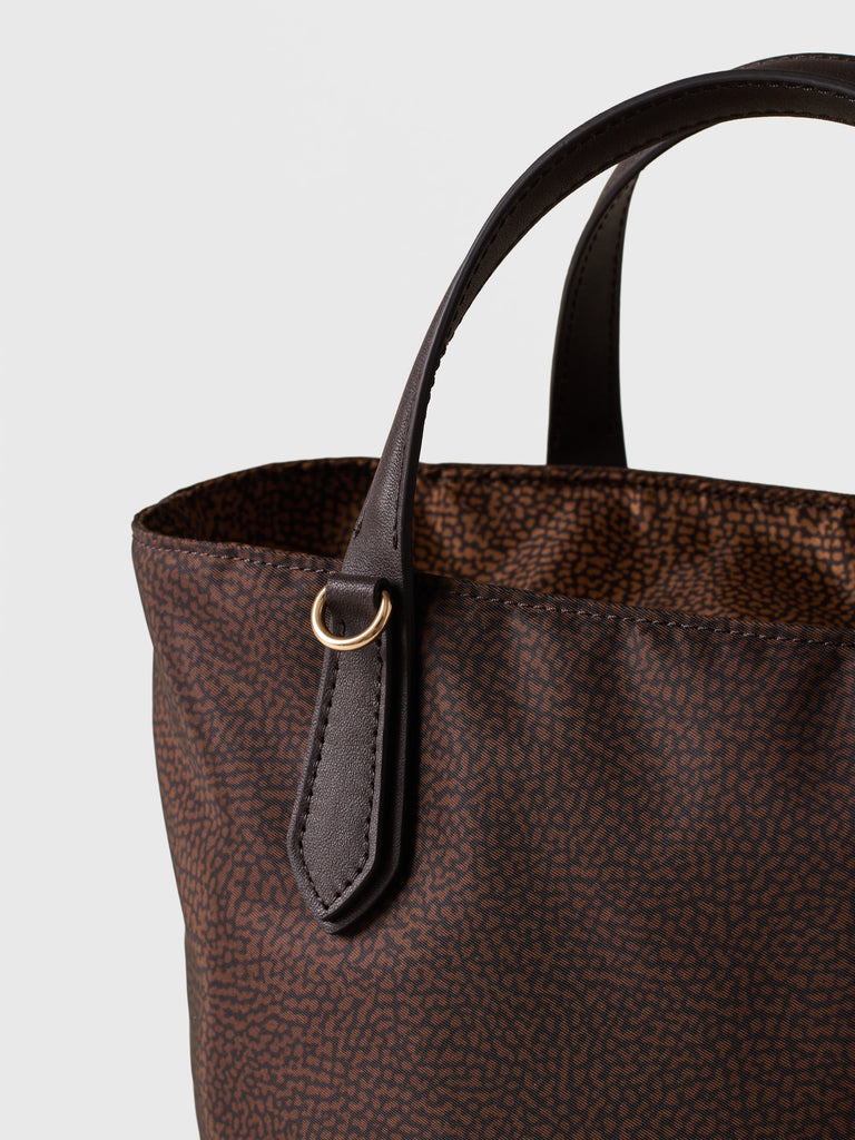 Borsa a mano in tessuto Op - ESCAPE BORSA SHOPPING SMALL - Borbonese