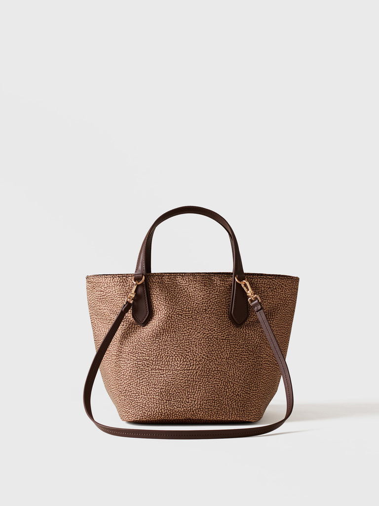 Borsa a mano in tessuto Op - ESCAPE BORSA SHOPPING SMALL - Borbonese