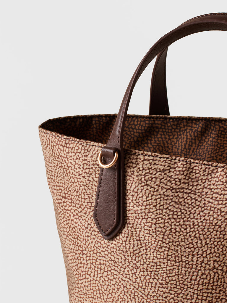 Borsa a mano in tessuto Op - ESCAPE BORSA SHOPPING SMALL - Borbonese